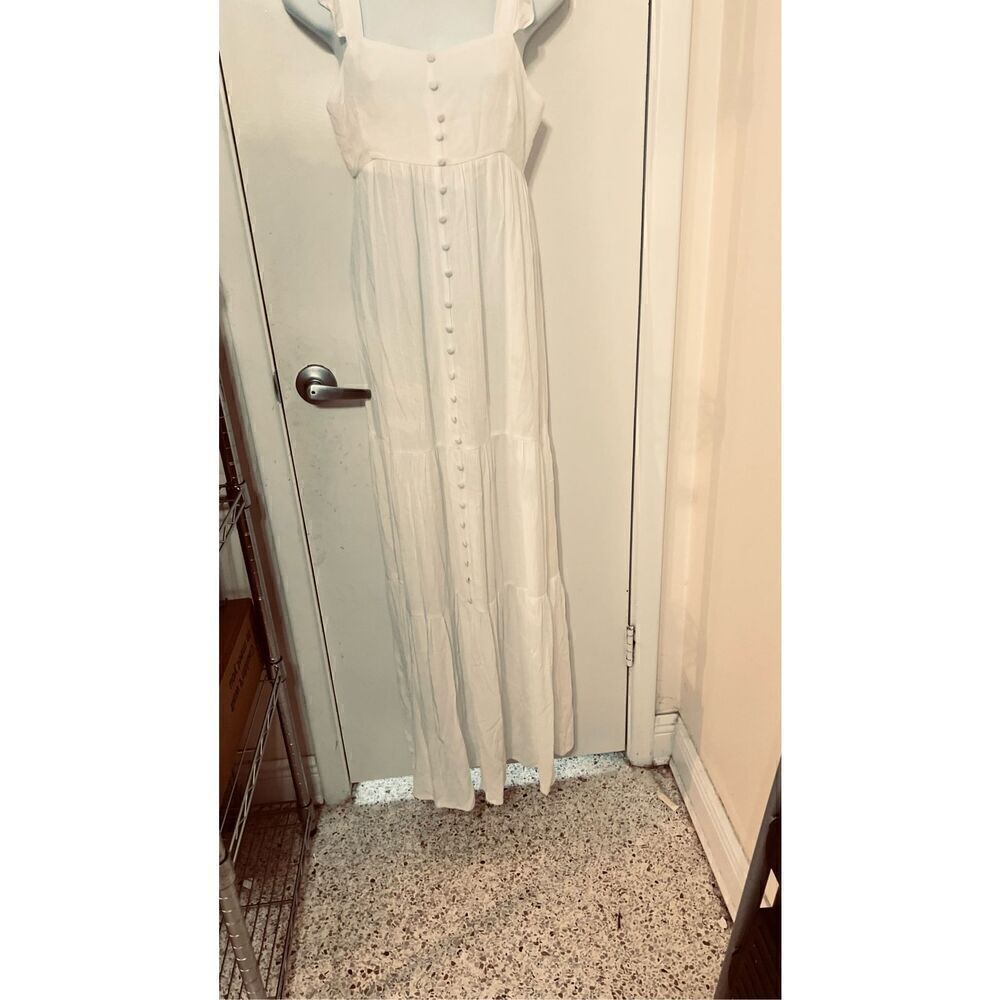 BB Dakota Ready Yacht Dress White Gauze Womens Dress Womens SZ XS New - Picture 2 of 15